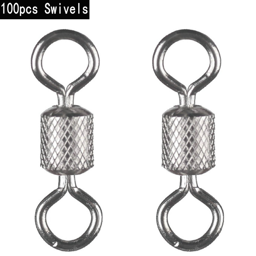 Fishing Equipment Wholesale - 100PCS Fishing Swivels Ball Bearing Swivel