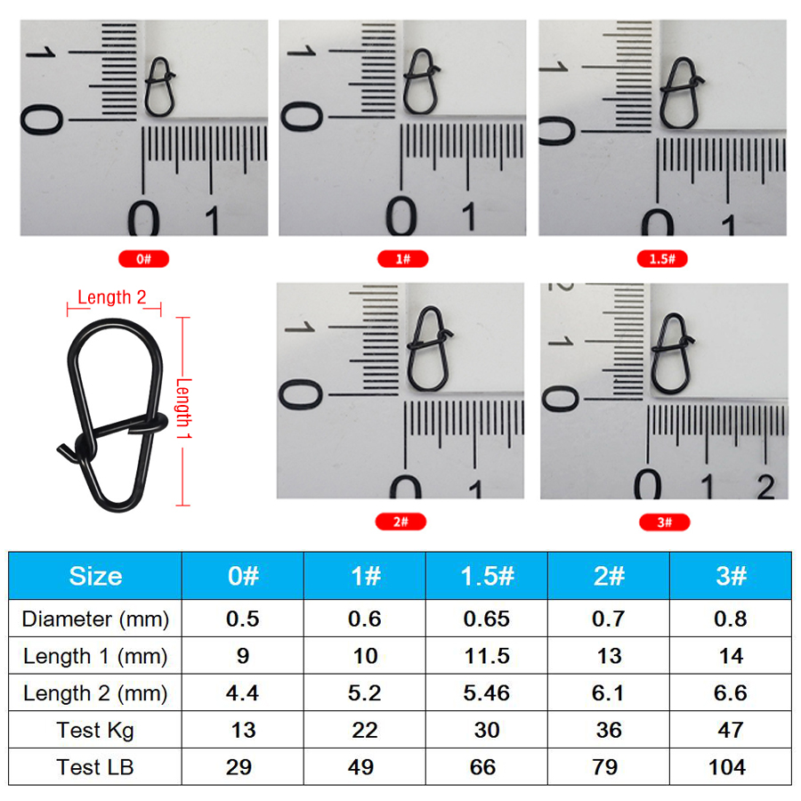 50Pcs Crankbait Snaps Stainles - Fishing Equipment Hook のレビューと価格