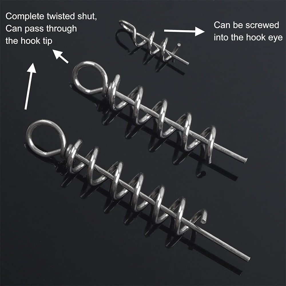 50Pcs Spring Twist Lock Fishin - Fishing Equipment Hook のレビューと価格