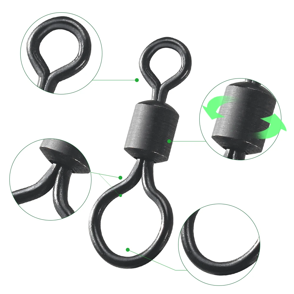 100pcs Carp Fishing Swivel Big - Fishing Equipment Hook のレビューと価格