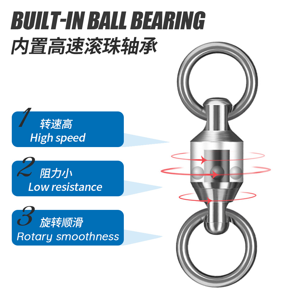 JIGGINGPRO Ball Bearing Swivel - Fishing Equipment Hook のレビューと価格